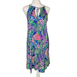 NWOT! Lilly Pulitzer Margot Sleeveless Pima Cotton Borealis Blue Dress - Size S